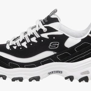 Sketcher's D'Lites, Black & White, Size 8.5